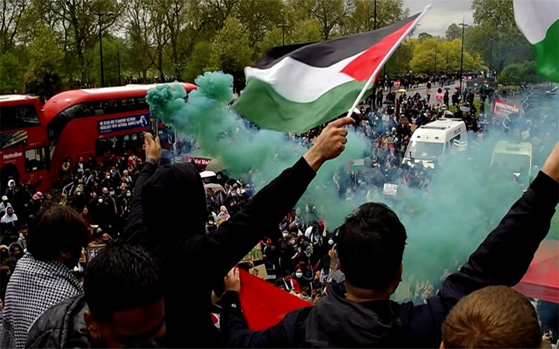 Thousands March In Support Of Palestine In West London