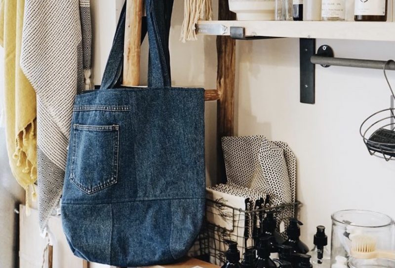 Denim best sale bags uk