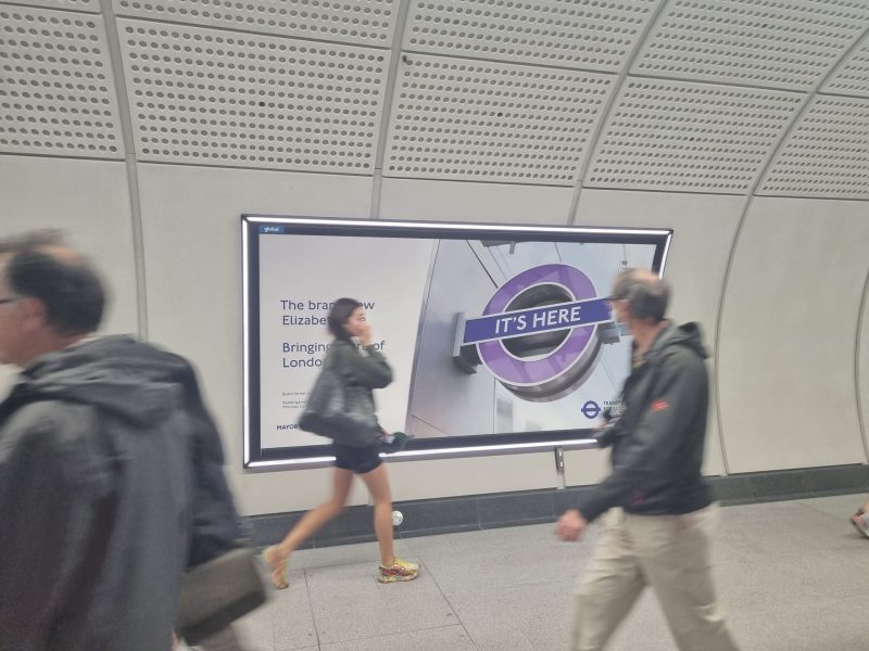 Wallace Sewell designs purple pinstripe seat moquette for Elizabeth line