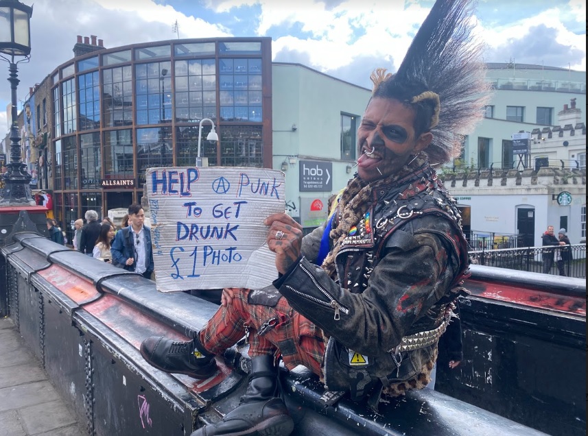 Camden's ‘Zombie Punk’ who charges people for selfies | South West Londoner