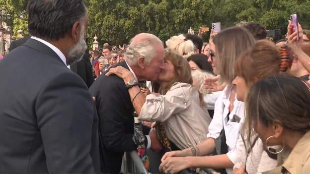 King Charles II Greets Crowds at Buckingham Police