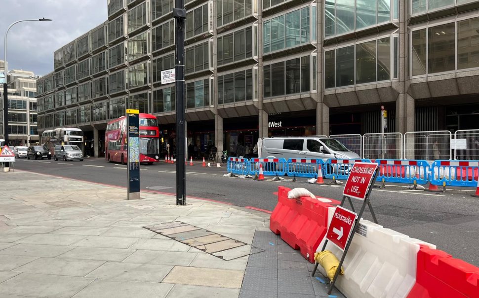 Victoria Street after the crash