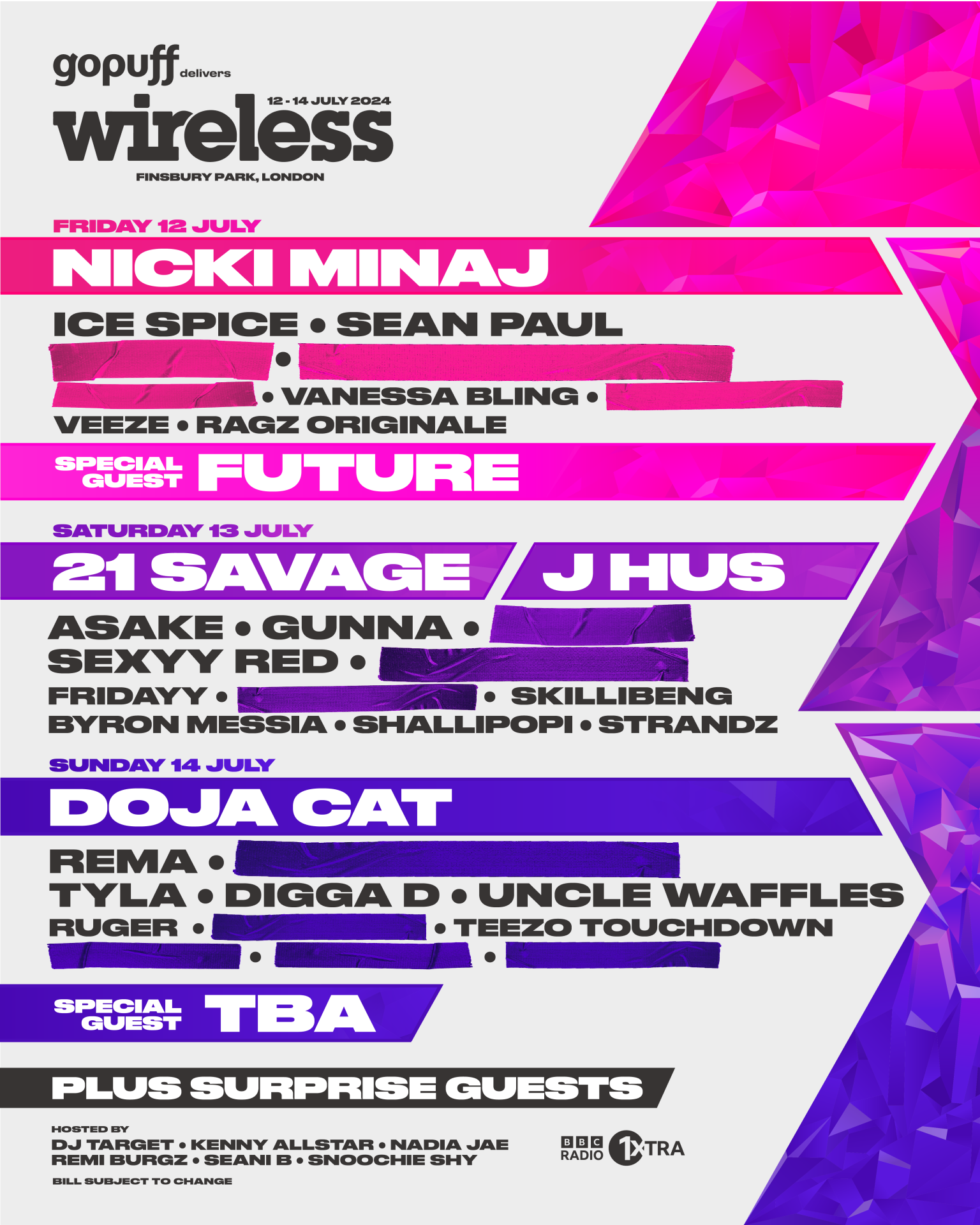 Doja Cat Wireless Festival 2024 Lineup - Caryl Meggie