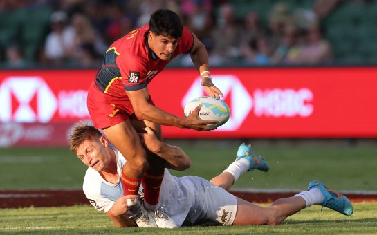 Juan Ramos in action for Spain rugby