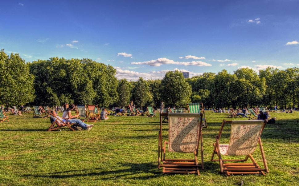 Green Park, London on a Sunny Afternoon