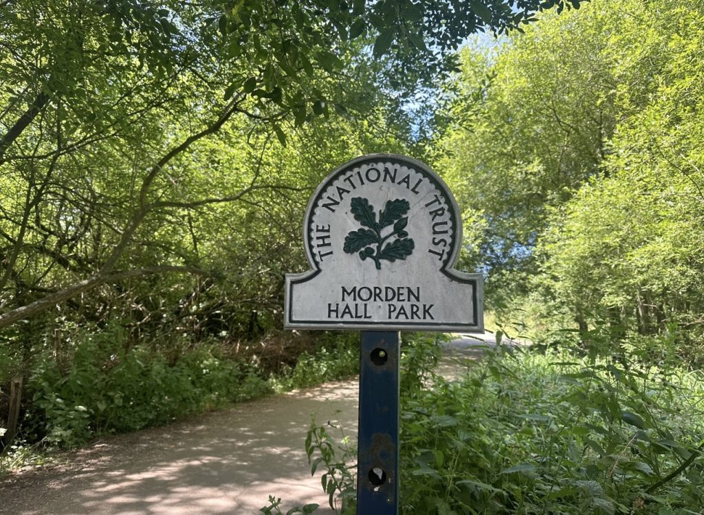 Morden Hall Park Sign