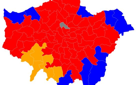 Map of London constituencies