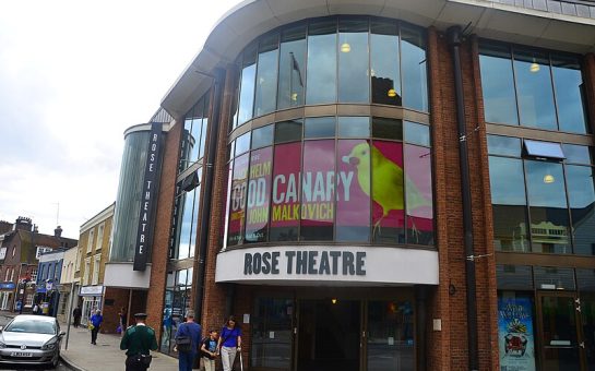 A picture of the front of the Rose Theatre in Kingston