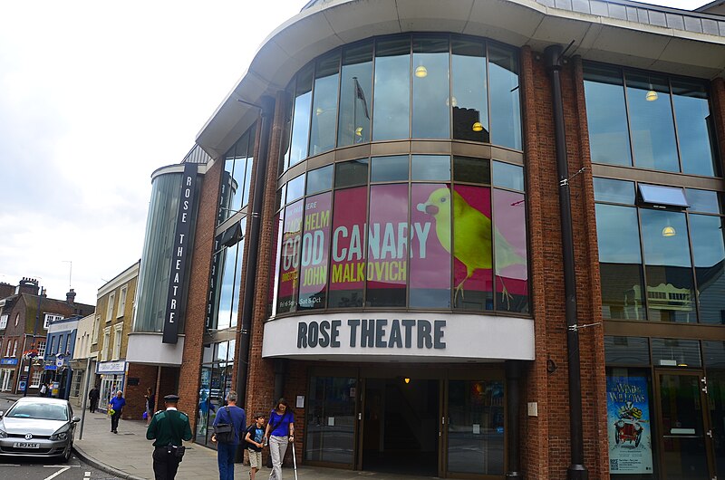 A picture of the front of the Rose Theatre in Kingston