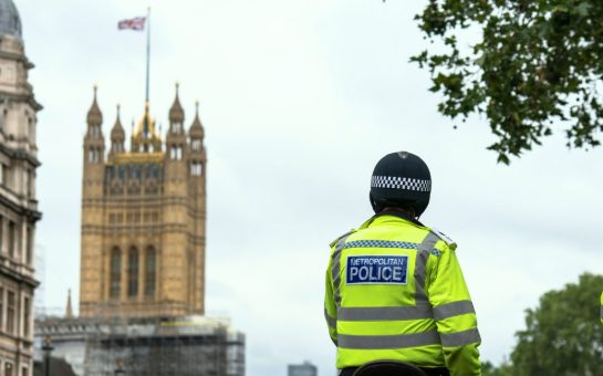 Police near Palace of Westminster