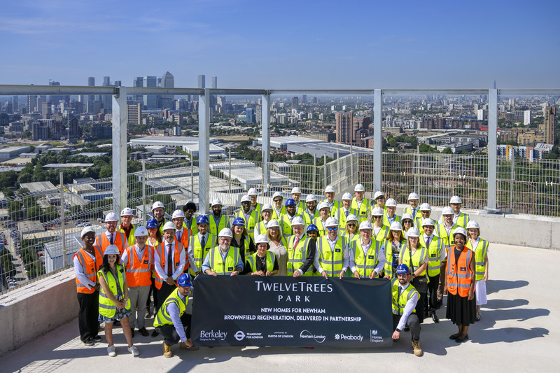 Delivery partners celebrate progress at TwelveTrees Park, Newham