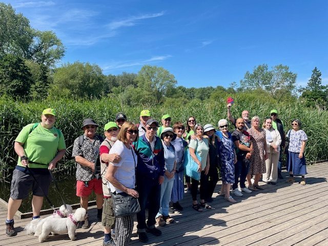 Picture of people on a walk