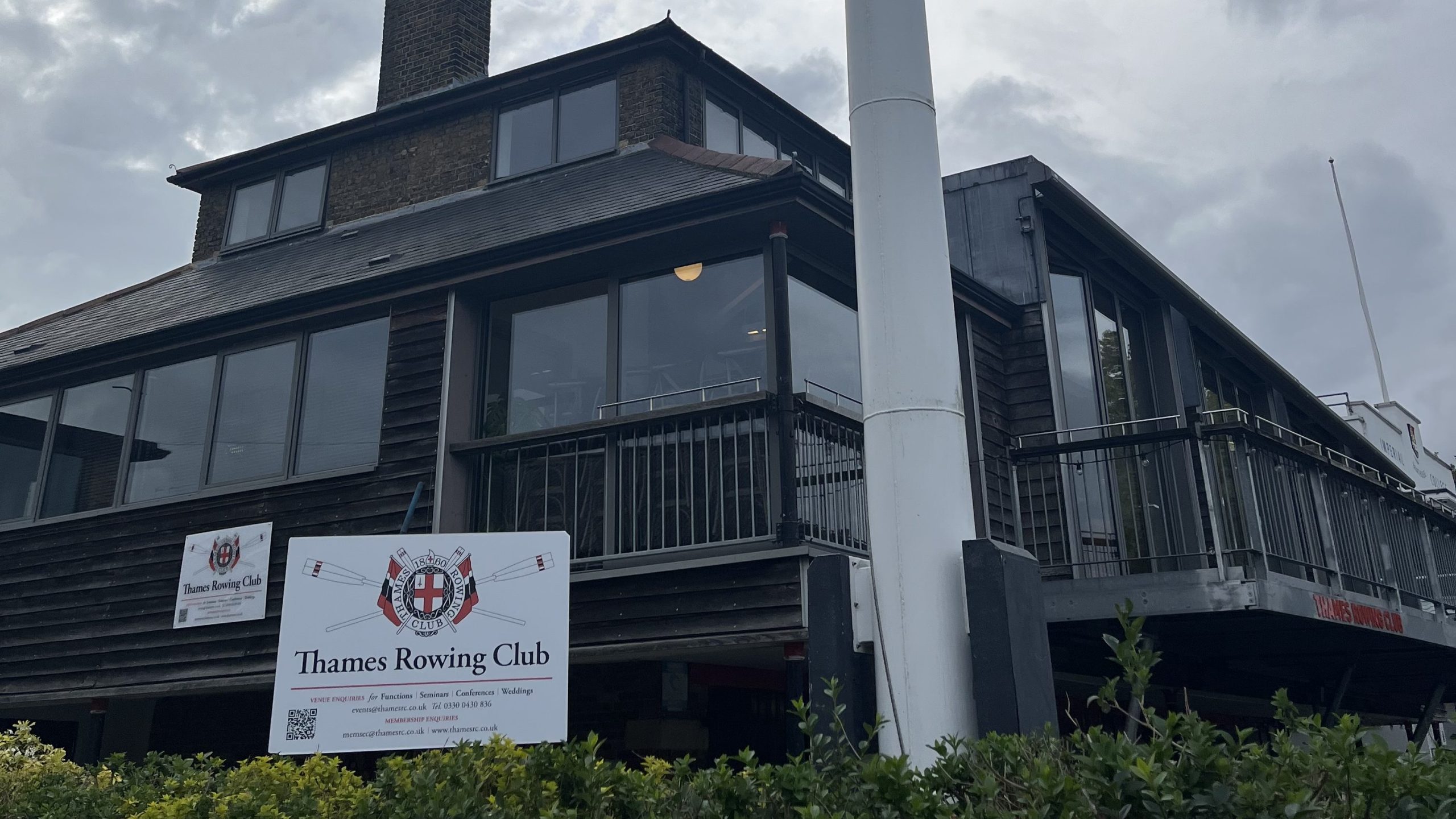 Rowers at Thames Rowing Club are suffering with illness and disruption to sessions.