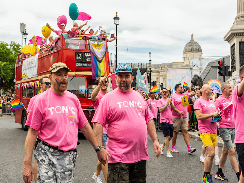 Tonic members at London Pride