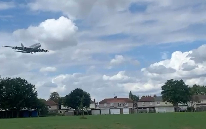 Plane over Stanwell Moor