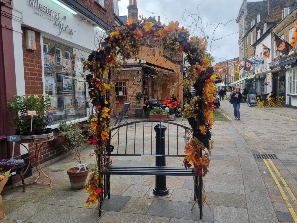 LET’S ALL SIT: The new Instagram bench outside The Bloomery. Credit: Yumna Iqbal