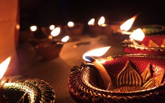 Oil lamps called Diya, used for celebration of Diwali