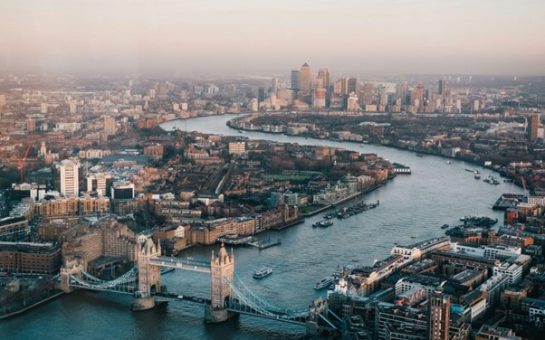 Tower Bridge and the River Thames in London