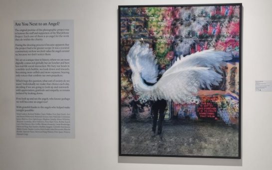 Photo of Honey J Walker's exhibition Are You Next To An Angel? for the Marylebone Project