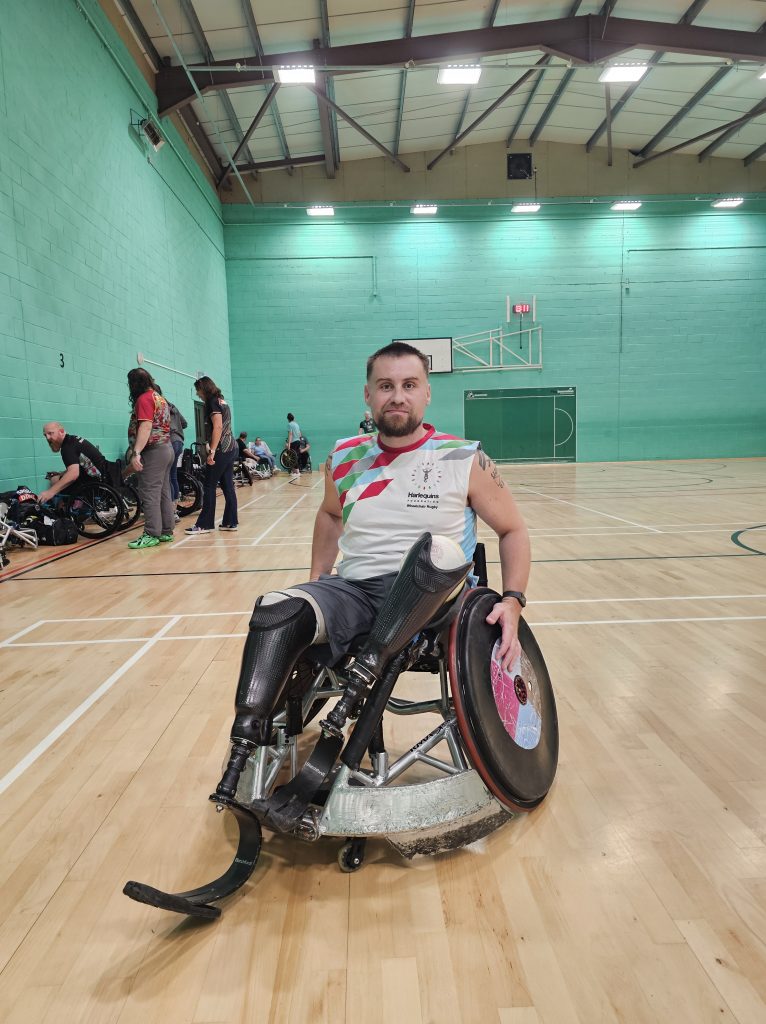 Bryde playing Wheelchair Rugby