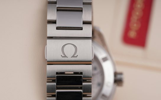 Omega watch strap with logo