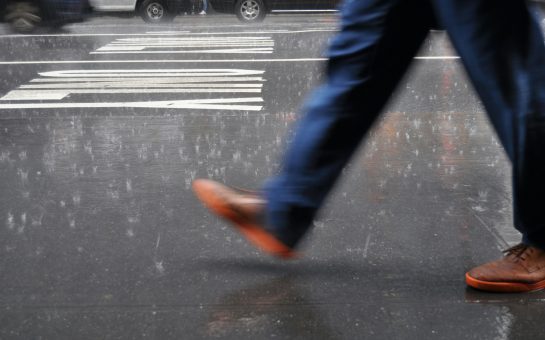 Stock image of somebody walking