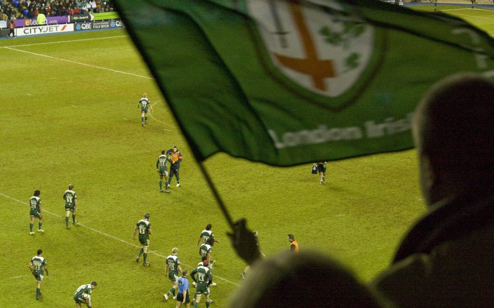 Stock image of London Irish fans