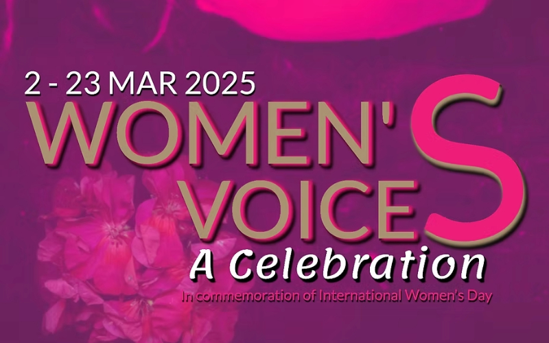 A poster for the IWD celebration at the Playground Theatre