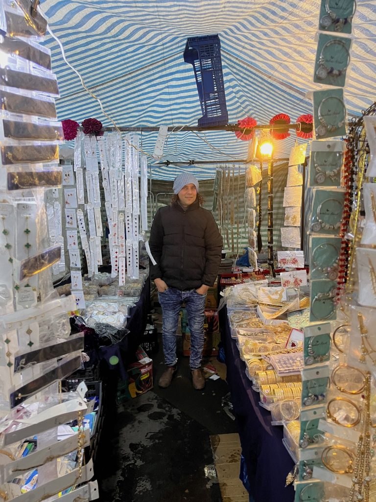 Niaz Uddin at Whitechapel Market