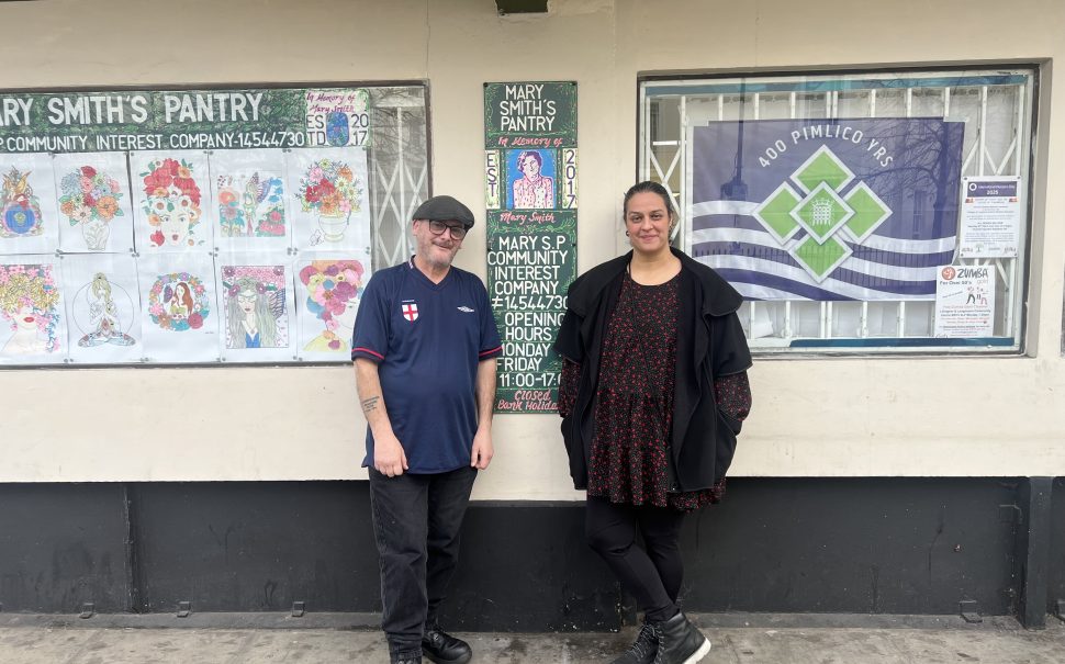 Image of St Mary’s Pantry directors Mike Smith and Celia Basilisco.