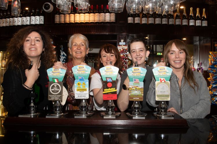 Five international women brewers taking part in the Wetherspoons Beer Festival