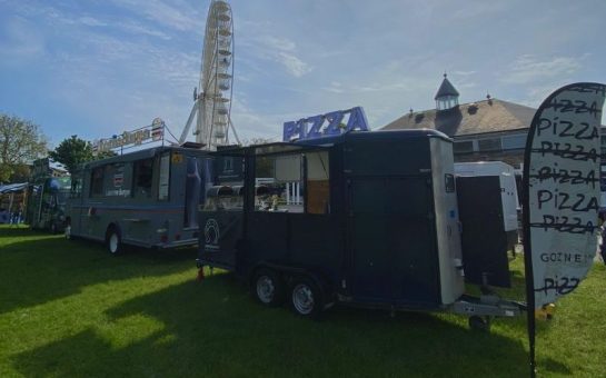 An outdoor food truck