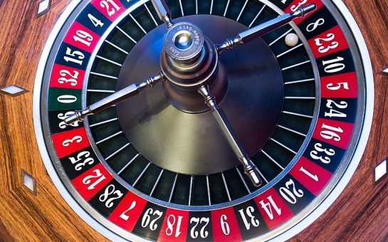 A roulette wheel