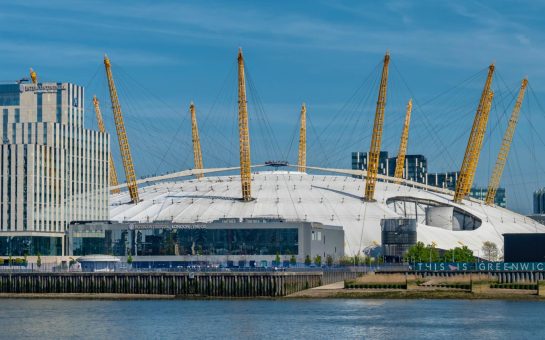 O2 arena from a distance