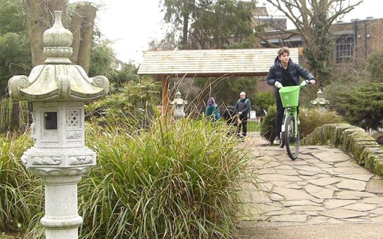 The entrance to the Japanese garden of peace in Hammersmith